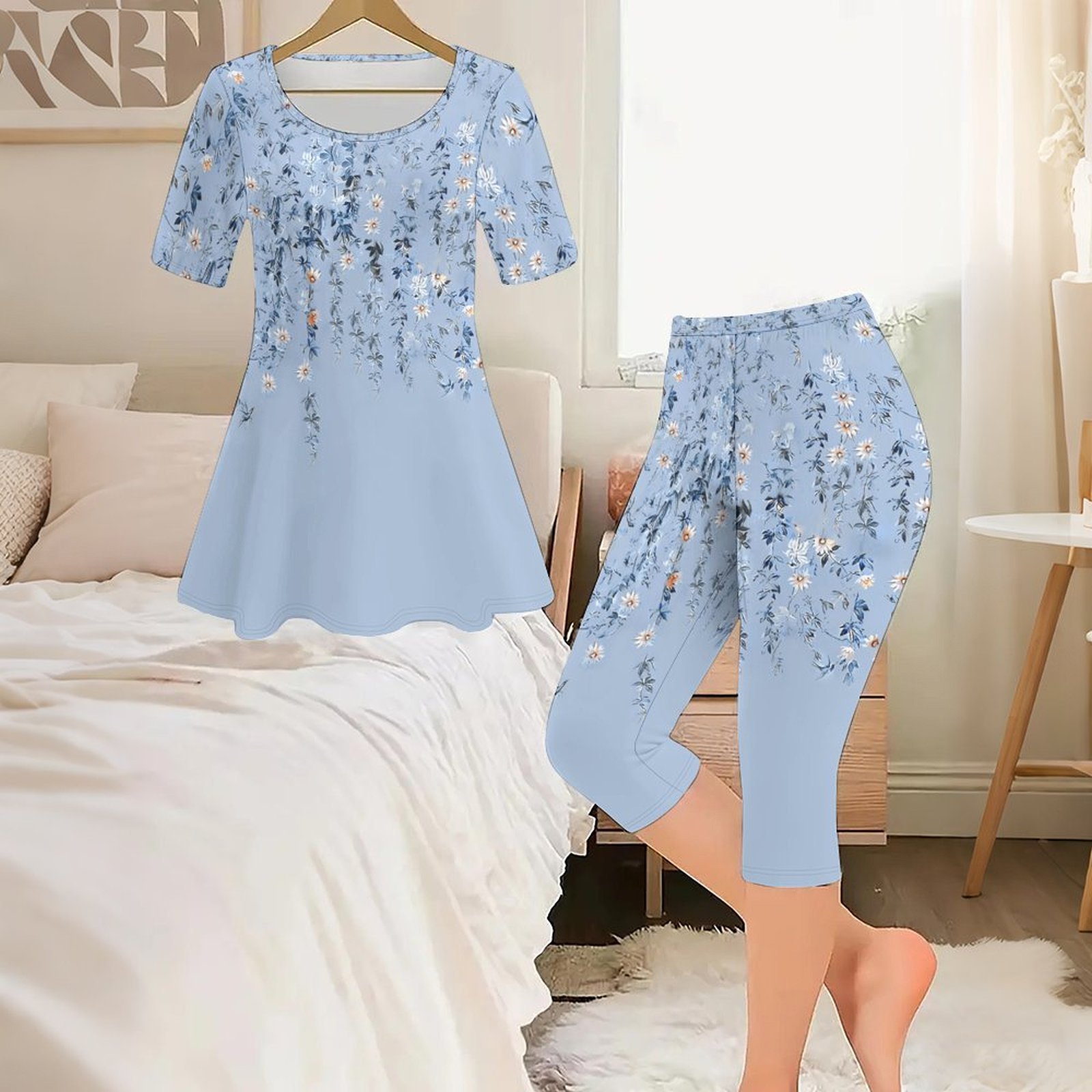 Set Due Pezzi Vintage con Stam - Romper Floral Print recensione e prezzo