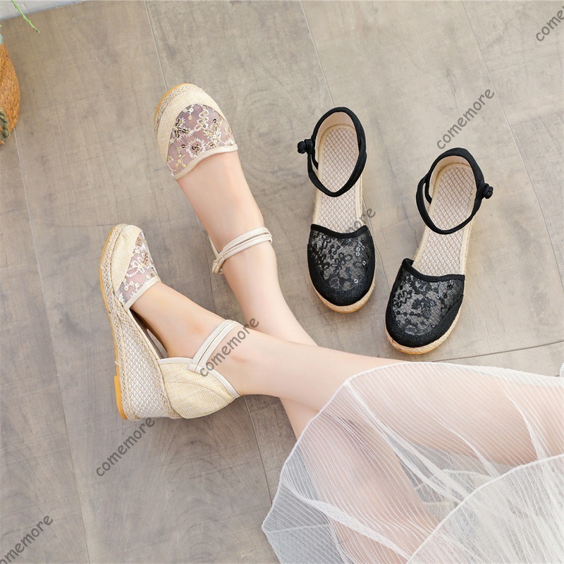 Sandali con zeppa in pizzo e r - Wedge Espadrille Women recensione e prezzo